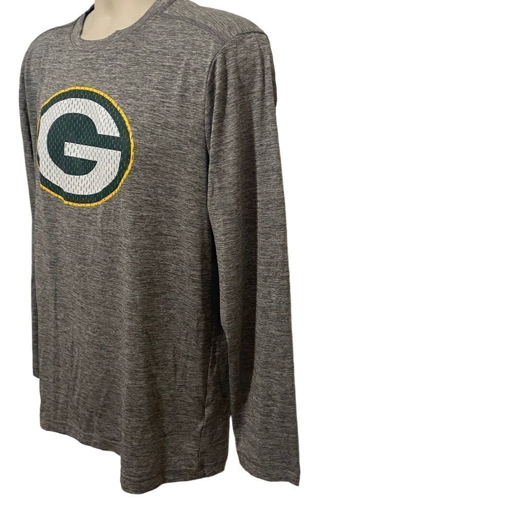NFL Green Bay Packers Gray Athletic Shirt - Picture 3 of 9